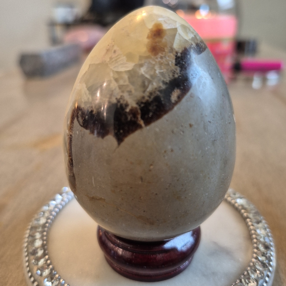 Natural Septarian Dragon Stone Polished Crystal Egg #9 New - Picture 4 of 8